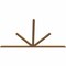 Ekena Millwork Saratoga Timber Gable Bracket, Western Red Cedar, 108"W x 63"H x 1 1/2"D x 3 1/2"F, 14/12 Pitch GBW108X63X0204SAR00SWR - alternate 5